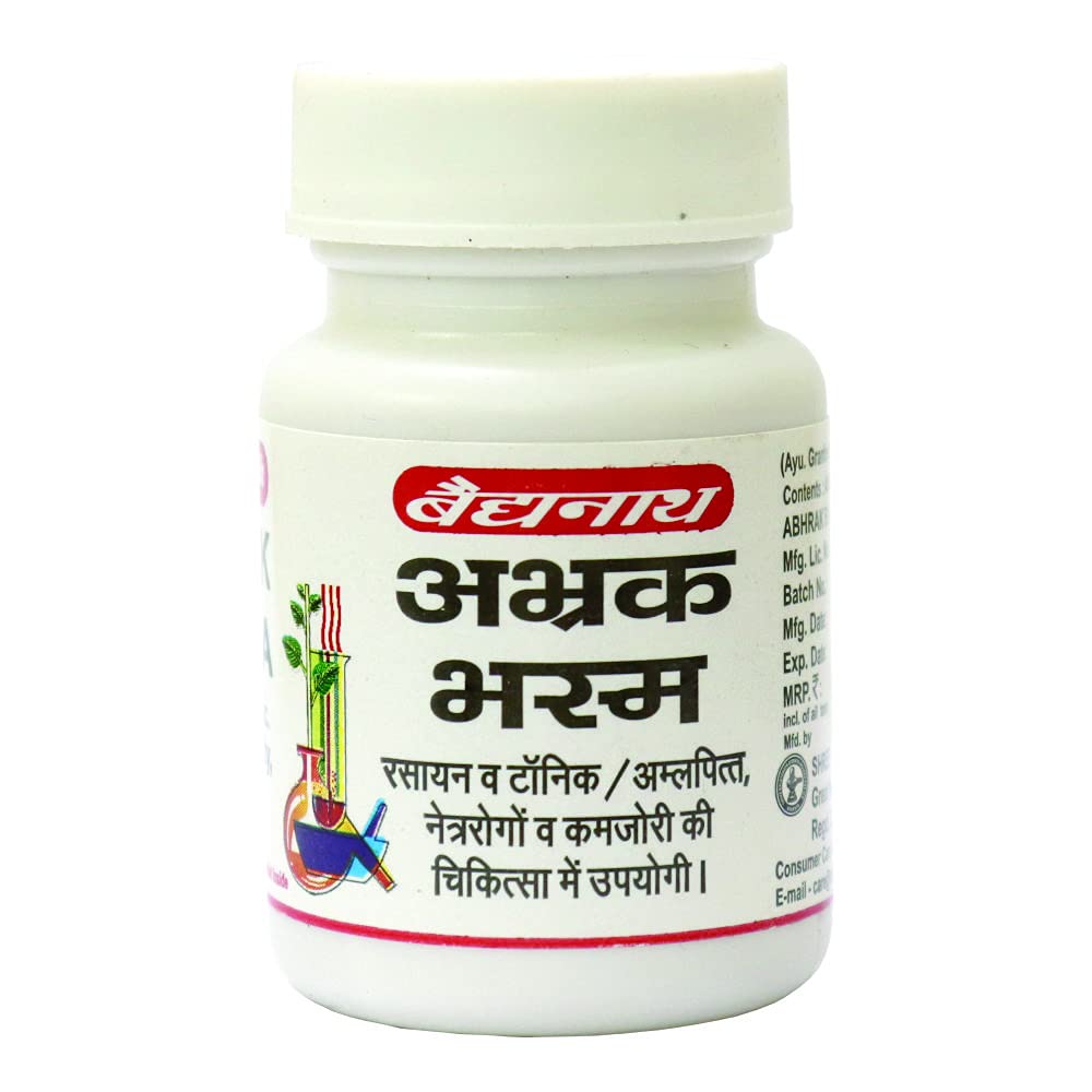 Baidyanath Abhrak Bhasma – 10g × Pack of 2 | Ayurvedic Respiratory & Energy Booster