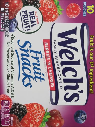 Welchs Fruit Snacks Berries n Cherries, 255g