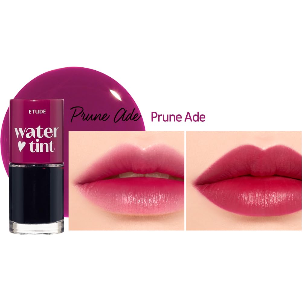 ETUDE Dear Darling Water Tint – Cherry Ade | Vivid, Smudge-Proof & Hydrating Lip Stain | Lightweight Korean Lip Tint (9g)