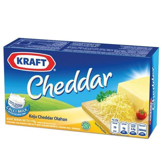 Kraft Processed Cheddar Cheese Block – Rich & Creamy Imported Cheddar, 250g