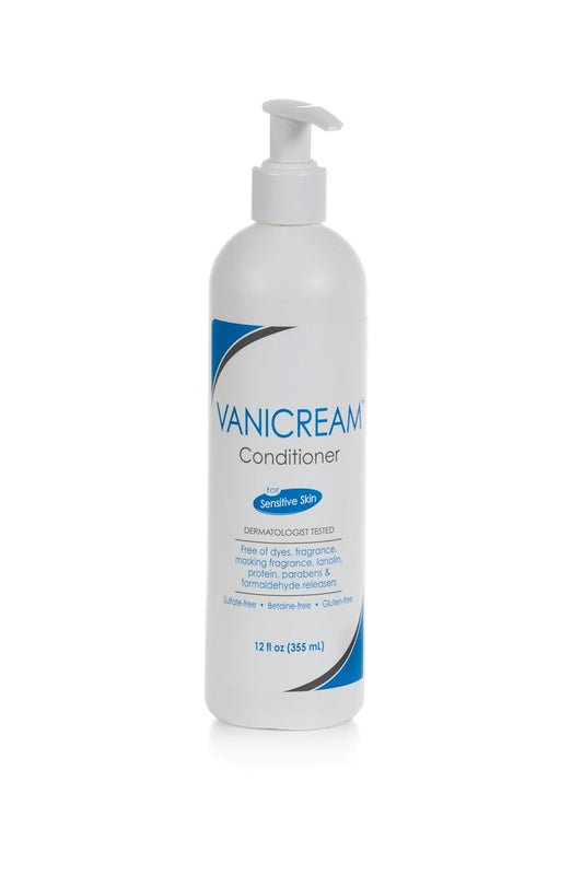 Vanicream Conditioner 12 oz | pH Balanced, Fragrance-Free, Sulfate-Free Conditioner for Sensitive Scalp & All Hair Types
