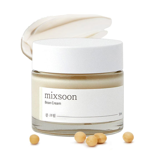 Mixsoon Bean Cream – Intensive Moisturizing Face Cream with Fermented Ingredients for Hydration, Pore Care & Smooth Radiant Skin (50ml / 1.69 fl.oz)