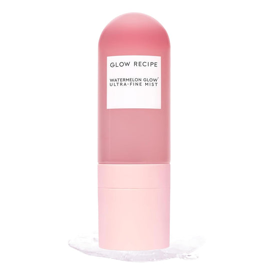 Glow Recipe Watermelon Glow Facial Spray – Hydrating Face Mist with Hyaluronic Acid & Hibiscus AHA, Refreshing Dewy Makeup Setting Mist, 75ml