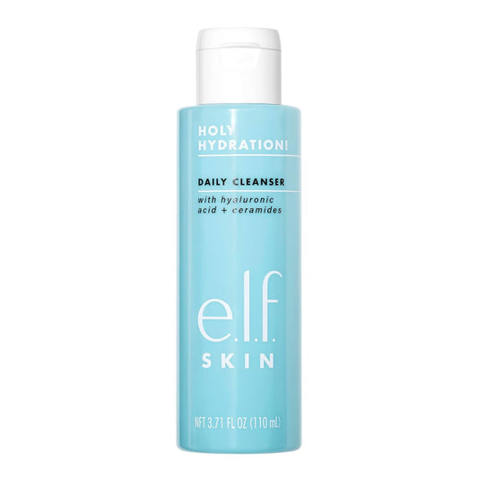 e.l.f. Holy Hydration Daily Cleanser – Hydrating Gel Face Wash with Hyaluronic Acid (3.71 oz)