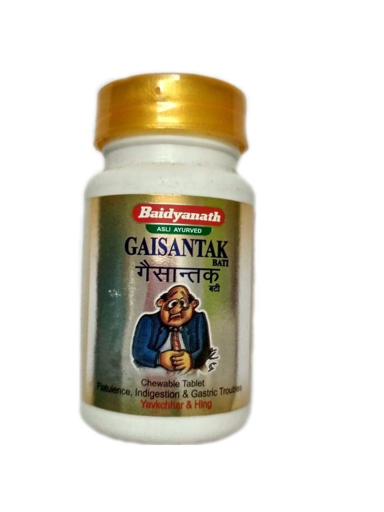 Baidyanath Gaisantak Bati – Pack of 2 (50 Tablets Each) | Ayurvedic Digestive Relief for Gas & Acidity