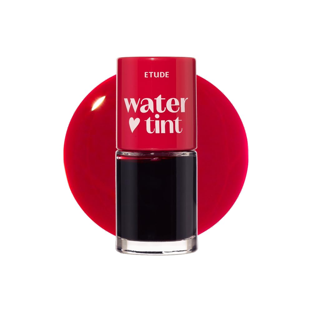 ETUDE Dear Darling Water Tint – Cherry Ade | Vivid, Smudge-Proof & Hydrating Lip Stain | Lightweight Korean Lip Tint (9g)