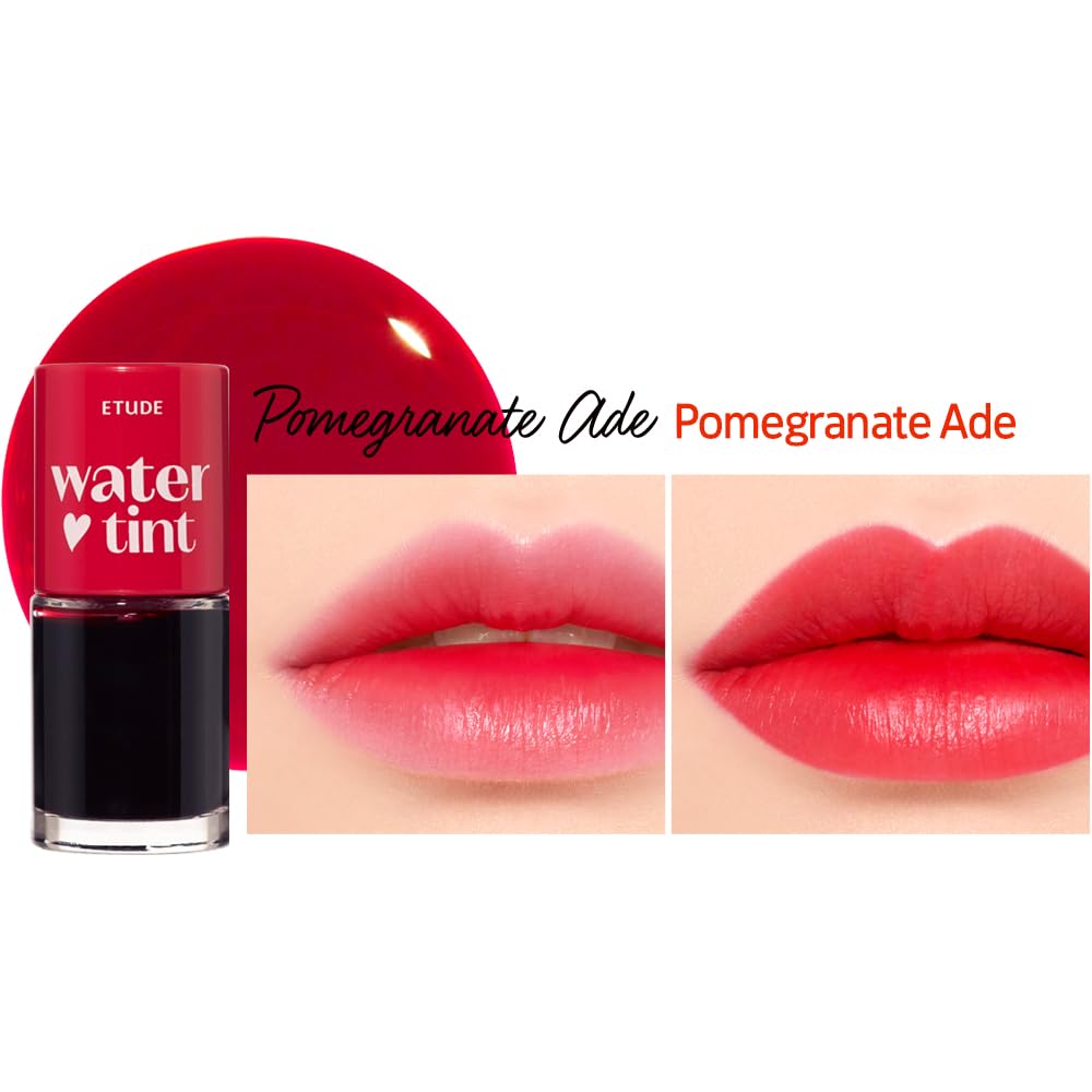 ETUDE Dear Darling Water Tint – Cherry Ade | Vivid, Smudge-Proof & Hydrating Lip Stain | Lightweight Korean Lip Tint (9g)