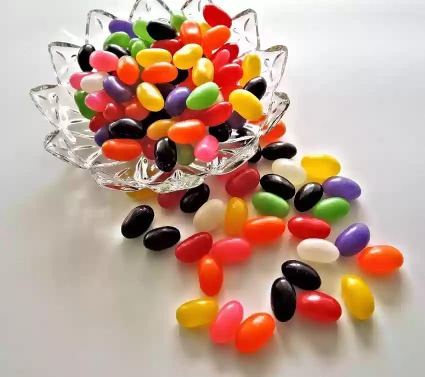 Tommy Fruity Jelly Beans | Assorted Fruit Flavoured Soft Chewy Candy | 12 Pouches x 15g (Imported, Vegetarian)