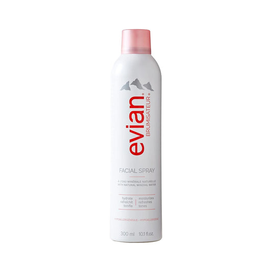 Evian Facial Spray – Hydrating Mineral Water Mist for Face & Skin | Refresh, Tone & Set Makeup | Daily Hypoallergenic Skincare 300ml