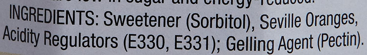 Stutes No Sugar Added Fine Cut Orange Marmalade – Diabetic Friendly Citrus Spread | 430g Glass Jar (Imported)