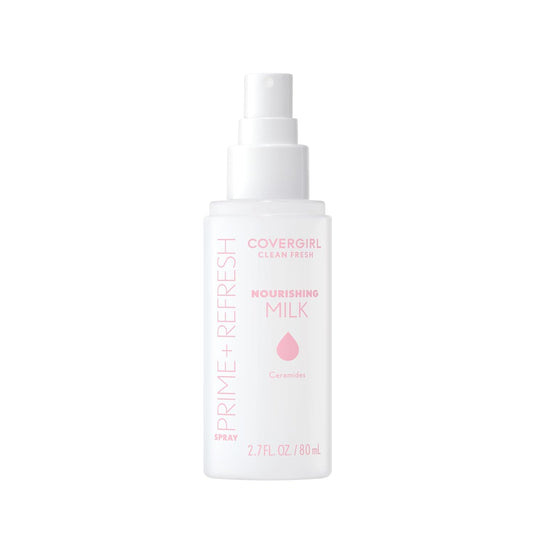 CoverGirl Clean Fresh Nourishing Milk Spray – Hydrating & Plumping Face Mist with Hyaluronic Acid, Vegan & Dewy Finish, 100ml