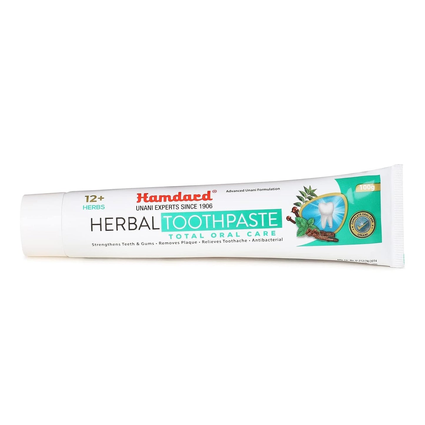 HAMDARD Herbal Oral Care Germ Protection Antibacterial Toothpaste (100gm*2) - Combo of 2