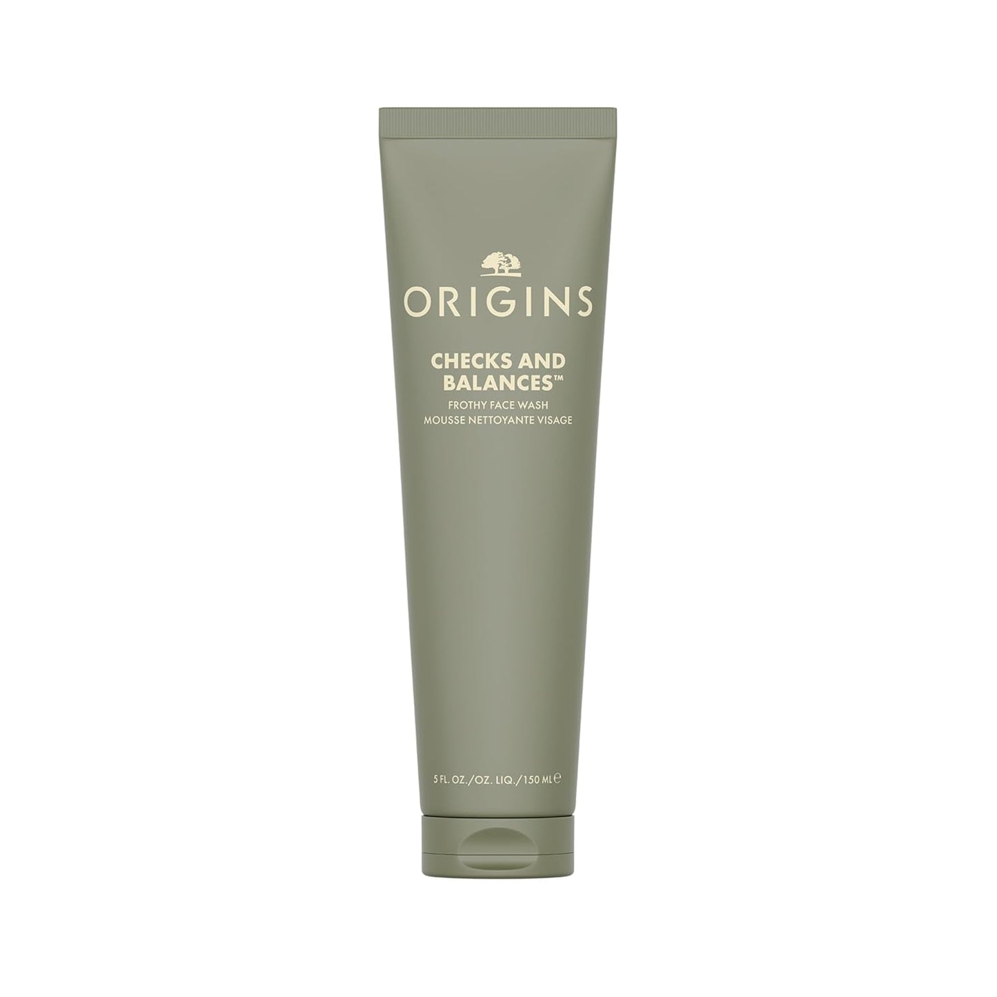 Origins Checks and Balances Frothy Face Wash – Gentle Mint Cleanser for All Skin Types (5 oz)