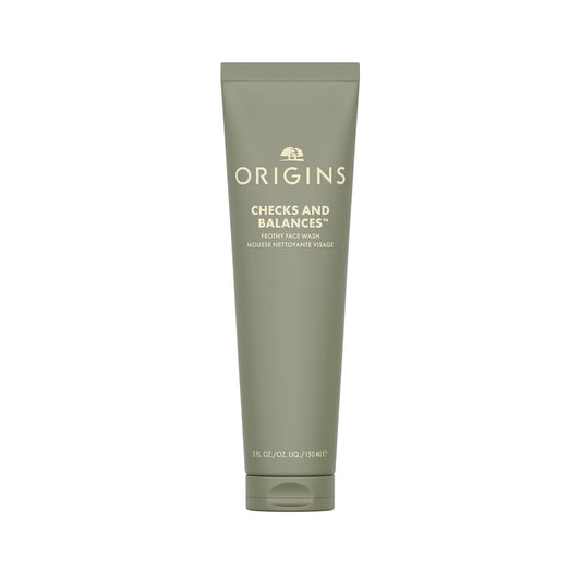 Origins Checks and Balances Frothy Face Wash – Gentle Mint Cleanser for All Skin Types (5 oz)