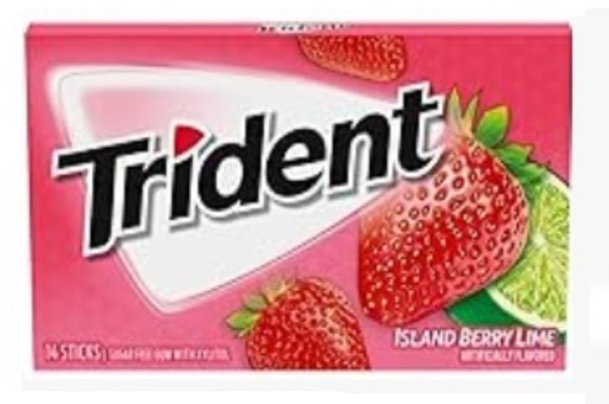 Trident Chewing Gum Variety Pack 26g × 8 – Long Lasting Sugar-Free Gum, 8 Flavors (Imported)