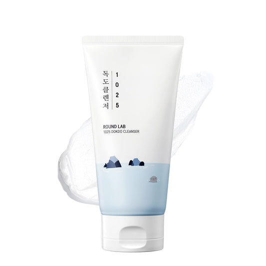 ROUND LAB 1025 Dokdo Cleanser – Low pH Hydrating Face Wash for Sensitive Skin, 5.07 Fl Oz