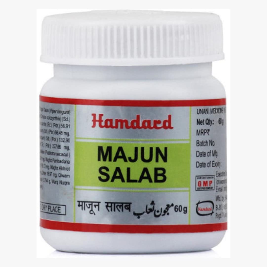 Hamdard Majun Salab Powder 60g | Ayurvedic Vitality & Energy Booster for Men | Herbal Tonic for Strength & Stamina