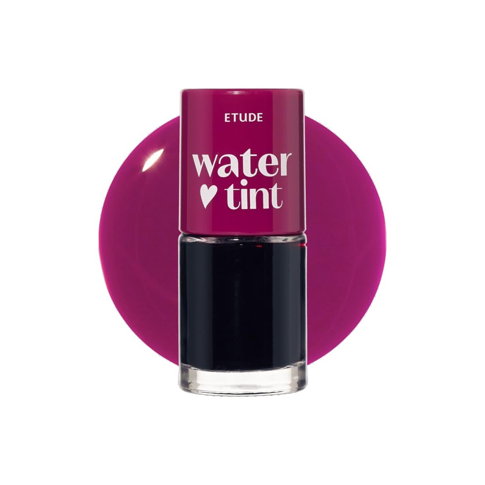 ETUDE Dear Darling Water Tint – Cherry Ade | Vivid, Smudge-Proof & Hydrating Lip Stain | Lightweight Korean Lip Tint (9g)