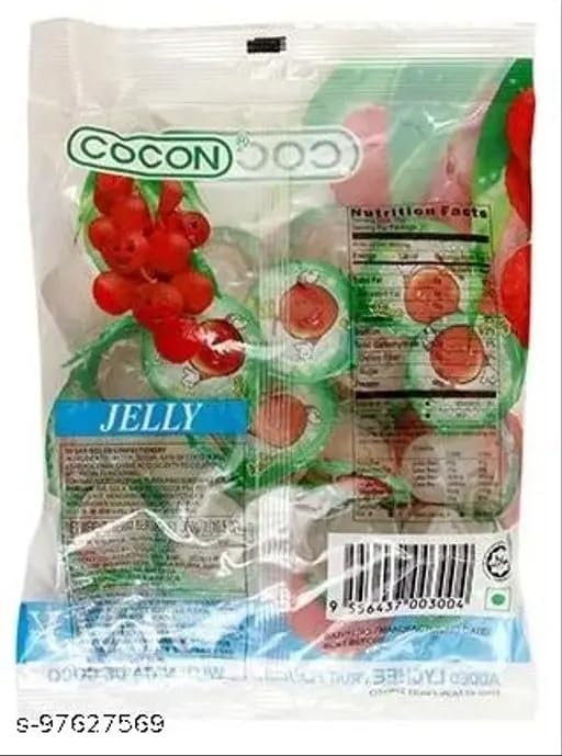 Cocon Lychee Fruit Jelly with Nata de Coco 300g – Chewy & Refreshing Vegetarian Snack
