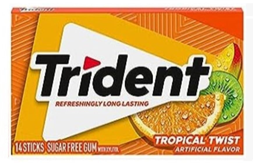Trident Chewing Gum Variety Pack 26g × 8 – Long Lasting Sugar-Free Gum, 8 Flavors (Imported)