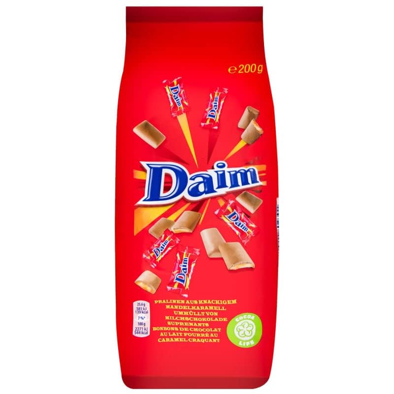 Daim Milk Chocolate 200g – Creamy Milk Chocolate with Crunchy Almond Caramel (Imported)