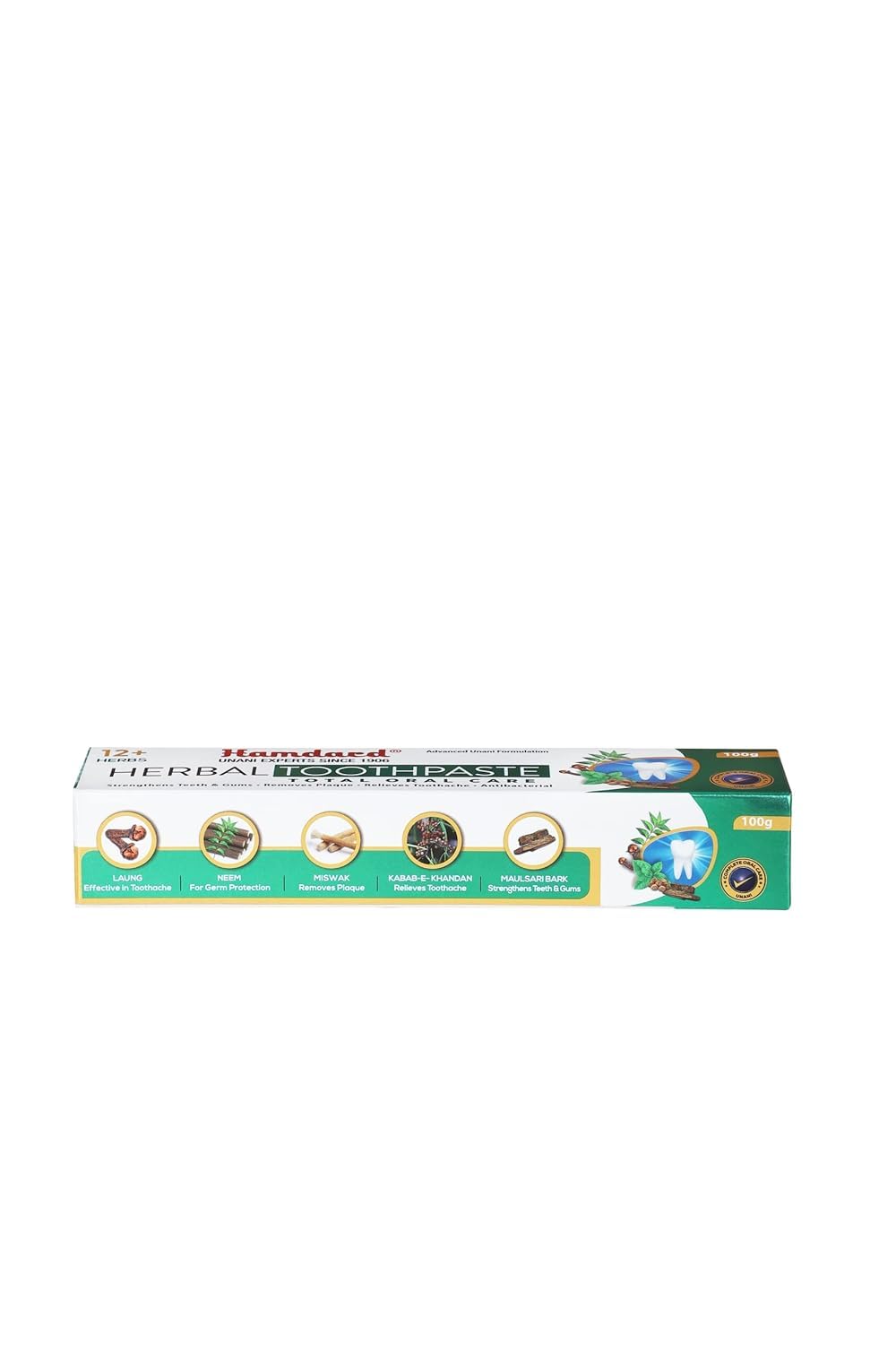 HAMDARD Herbal Oral Care Germ Protection Antibacterial Toothpaste (100gm*2) - Combo of 2