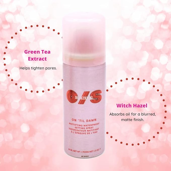 ONE/SIZE by Patrick Starrr Mini On 'Til Dawn Mattifying Waterproof Setting Spray 1oz/46mL – Long-Lasting Makeup Fixer