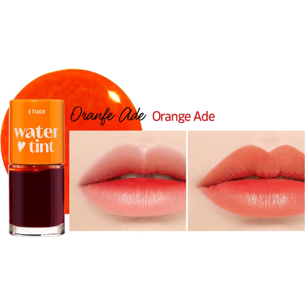 ETUDE Dear Darling Water Tint – Cherry Ade | Vivid, Smudge-Proof & Hydrating Lip Stain | Lightweight Korean Lip Tint (9g)