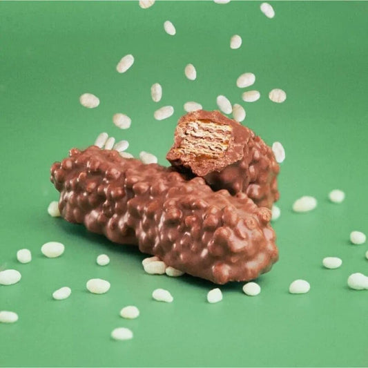 Gandour Safari Caramel Crunch Milk Chocolate Bars – Crispy, Creamy & Indulgent Treat (Pack of 6, 22g Each, Imported)