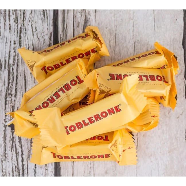 Toblerone Tiny Swiss Milk Chocolate – Honey & Almond Nougat Bites | 200g Individually Wrapped (Imported from Switzerland)