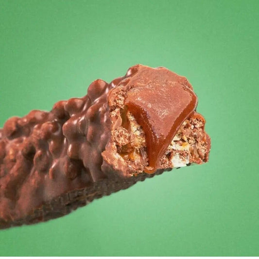 Gandour Safari Caramel Crunch Chocolate Bars – Crispy Wafers in Milk Chocolate, 22g x 12 Imported