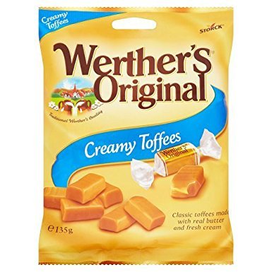 Storck Werther’s Original Creamy Toffee – Rich Caramel Candy Treat, 135g (Imported)