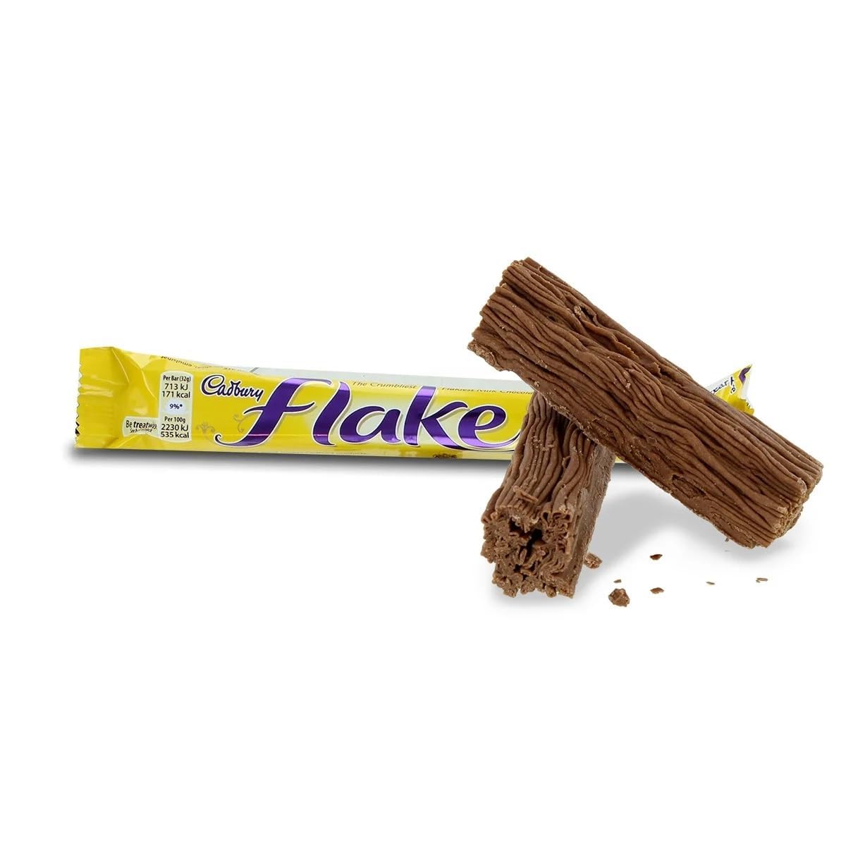 Cadbury Flake Milk Chocolate Bars 80g | Crumbliest & Flakiest Milk Chocolate | Imported Multipack of 4