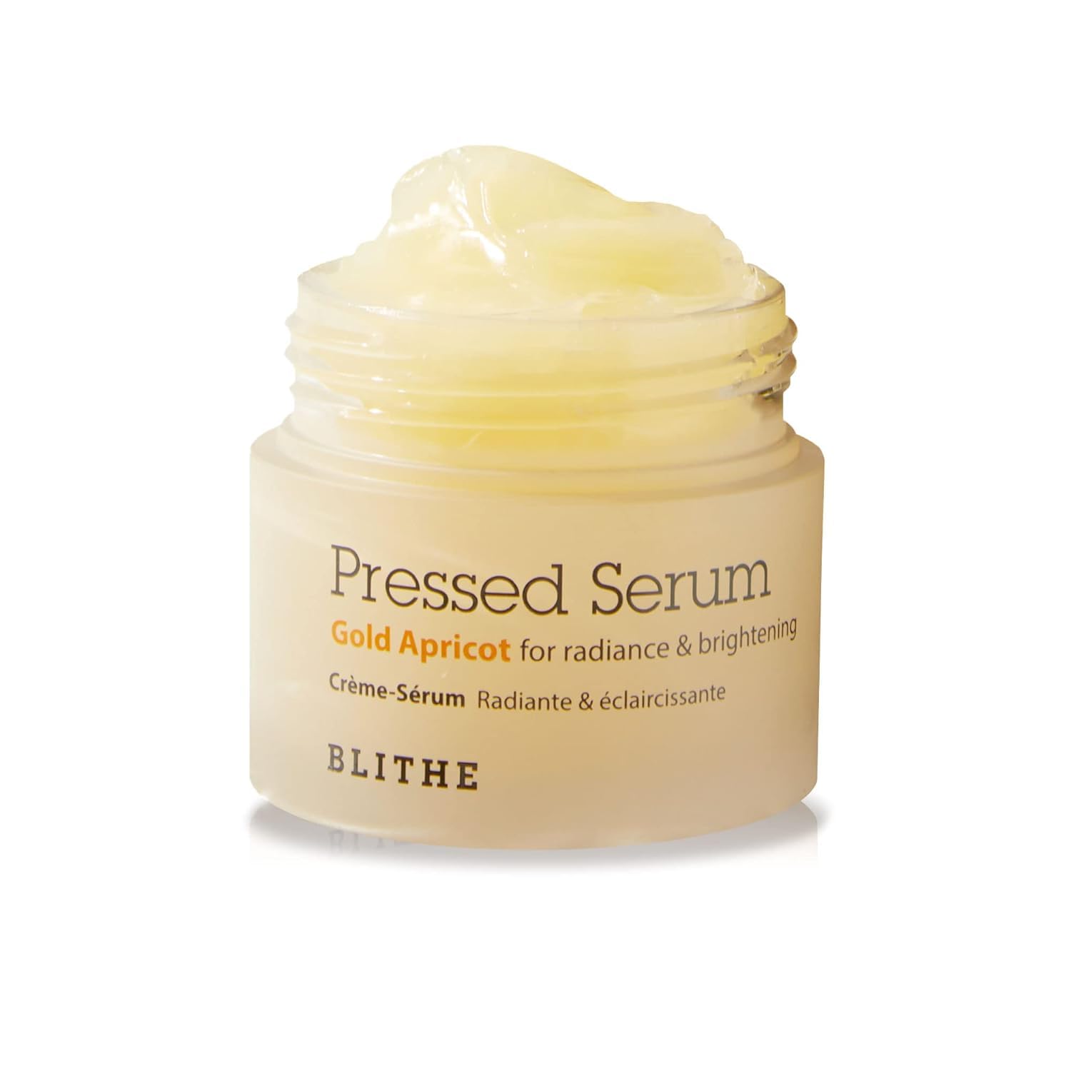 BLITHE Pressed Serum Glass Skin | Apricot Extract & Niacinamide Hybrid Serum & Moisturizer | Korean Skincare 0.91 fl oz