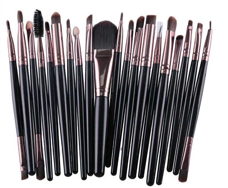 LuxuryGlow Professional 5-in-1 Makeup Brush Set – Powder, Blush & Eyeshadow Brushes