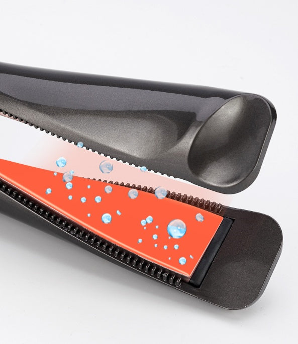 LuxuryGlow 2-in-1 Hair Straightener & Crimper – Wet/Dry Curling Iron with LCD