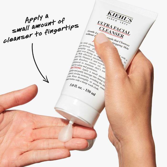KIEHL’S Ultra Facial Cleanser – Gentle pH-Balanced Foaming Face Wash with Squalane & Vitamin E for All Skin Types