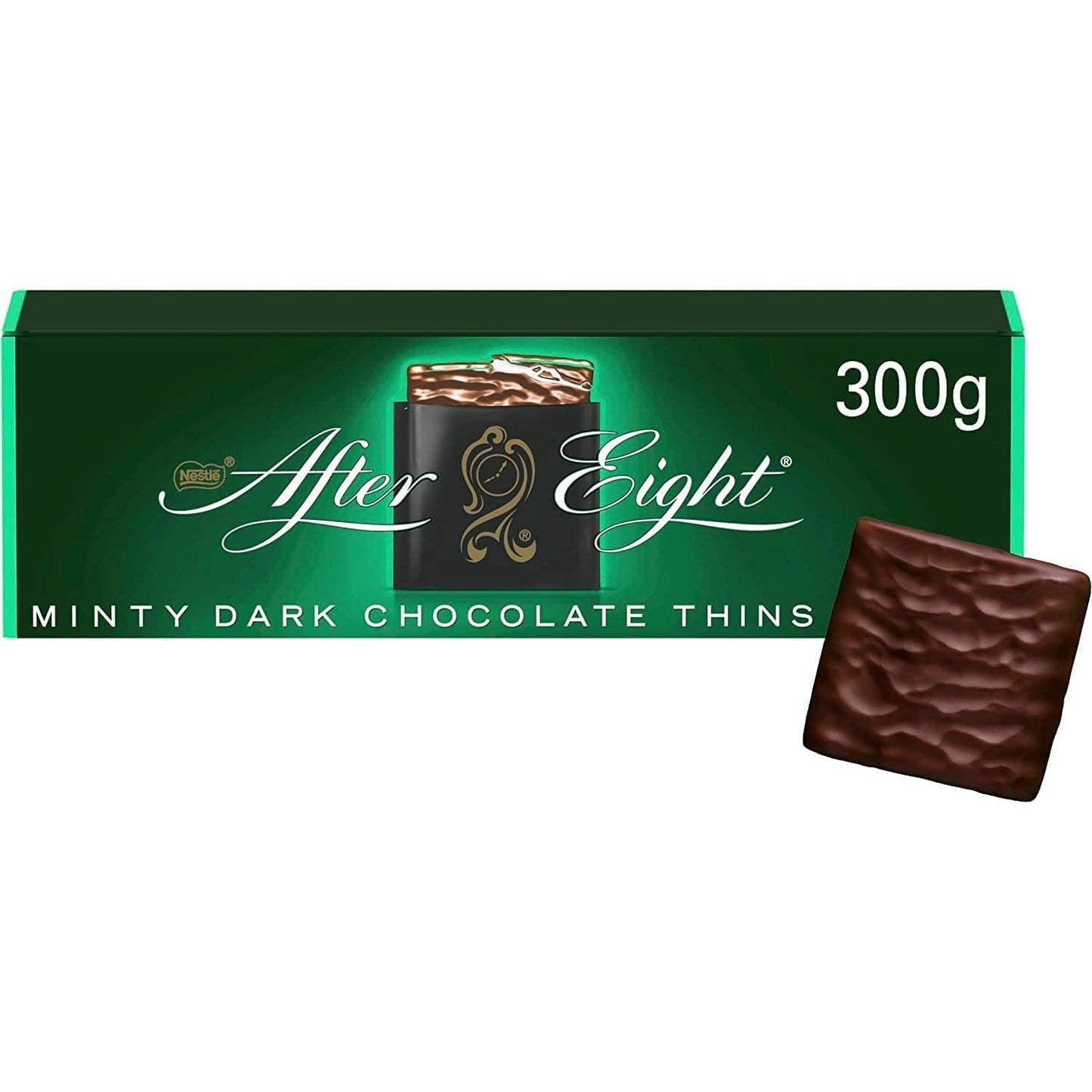 Nestlé After Eight Dark Mint Chocolate Thins – Creamy Mint Fondant in Rich Dark Chocolate | 300g Gift Box (UK Imported)
