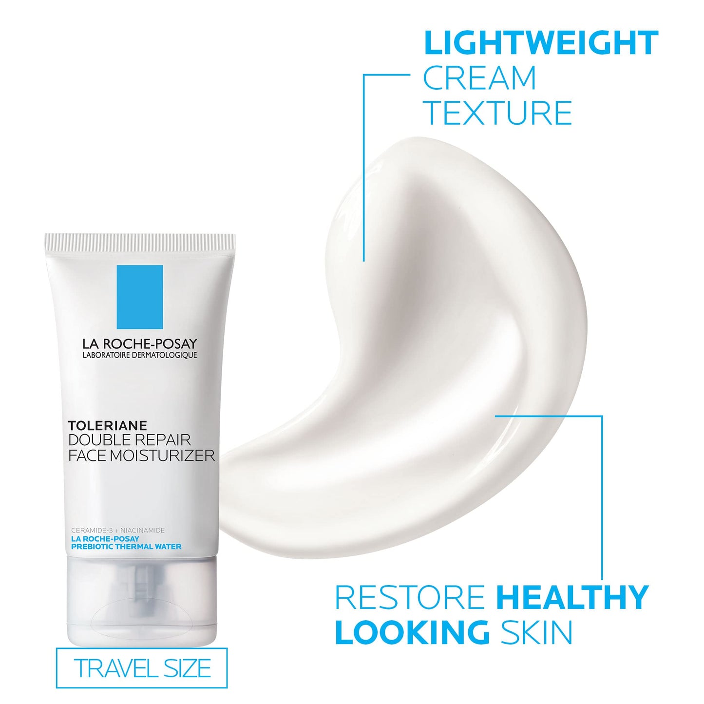La Roche-Posay Toleriane Hydrating Gentle Face Cleanser with Niacinamide & Ceramides – Daily Hydrating Face Wash for Dry to Normal Sensitive Skin (Fragrance-Free)