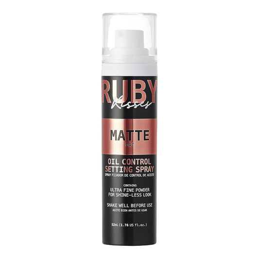 Ruby Kisses Matte Setting Spray – Long-Lasting Makeup Fixer with Niacinamide for Hydration & Antioxidant Protection – Lightweight, Non-Sticky Finish – 3.84 oz