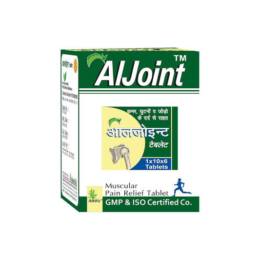 AMBIC Aljoint Pain Relief 60 Tablets | Ayurvedic Joint Support for Arthritis, Muscle Pain & Stiffness