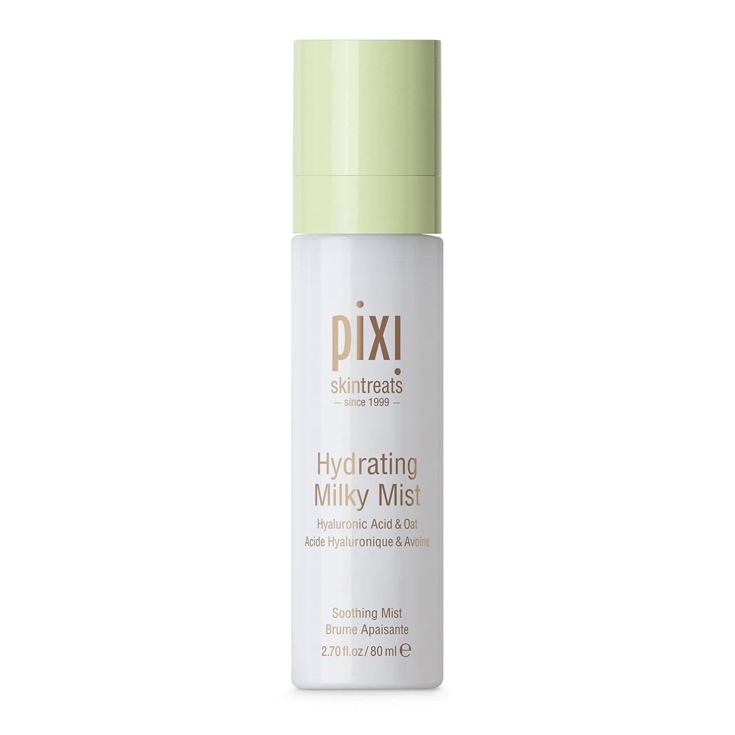 Pixi Beauty Milky Mist – Hydrating Face Spray with Hyaluronic Acid & Black Oat Extract – Lightweight Moisturizer for Dry & Sensitive Skin – Cruelty-Free – 2.7 fl oz