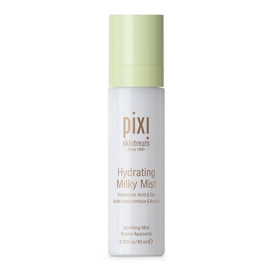 Pixi Beauty Milky Mist – Hydrating Face Spray with Hyaluronic Acid & Black Oat Extract – Lightweight Moisturizer for Dry & Sensitive Skin – Cruelty-Free – 2.7 fl oz