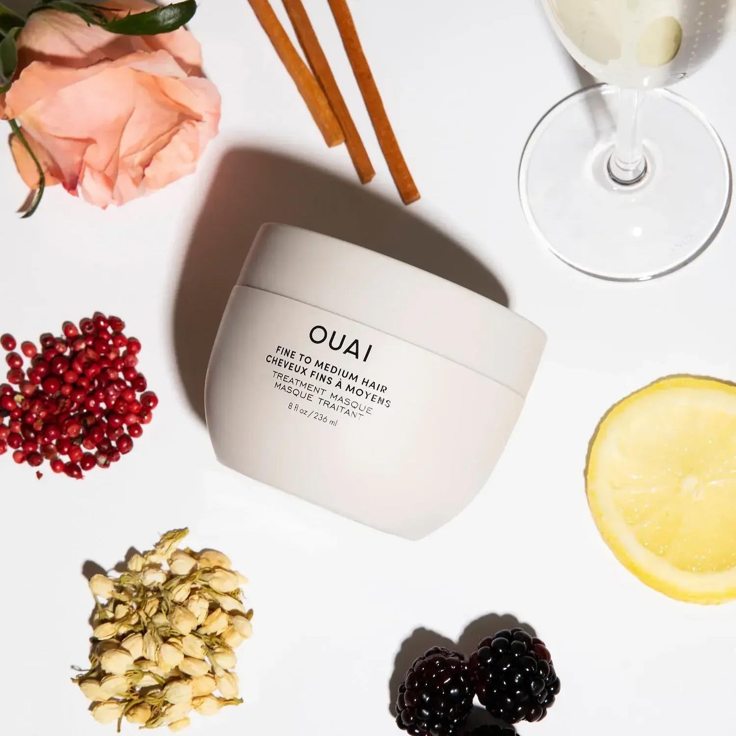 OUAI Fine to Medium Hair Mask – Deep Hydration & Repair for Shiny Hair