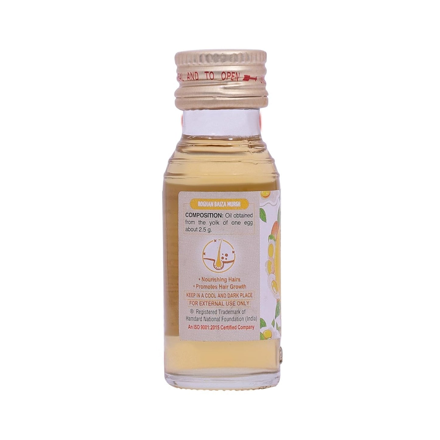 Hamdard Roghan Baiza Murgh Oil| 50Ml | Promotes Healthy Hair Growth | Manages Hair Loss And Premature Graying | Herbal Remedy (Pack Of 2)