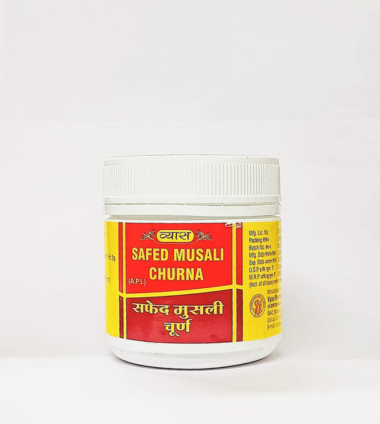 Vyas Safed Musali Churna 100g – Ayurvedic Vitality & Strength Booster Powder