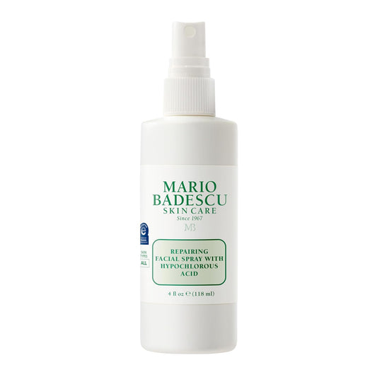 Mario Badescu Repairing HOCl Facial Spray – Soothes Redness & Irritated Skin, Hypochlorous Acid Hydrating Mist, Fragrance-Free, 4 fl oz