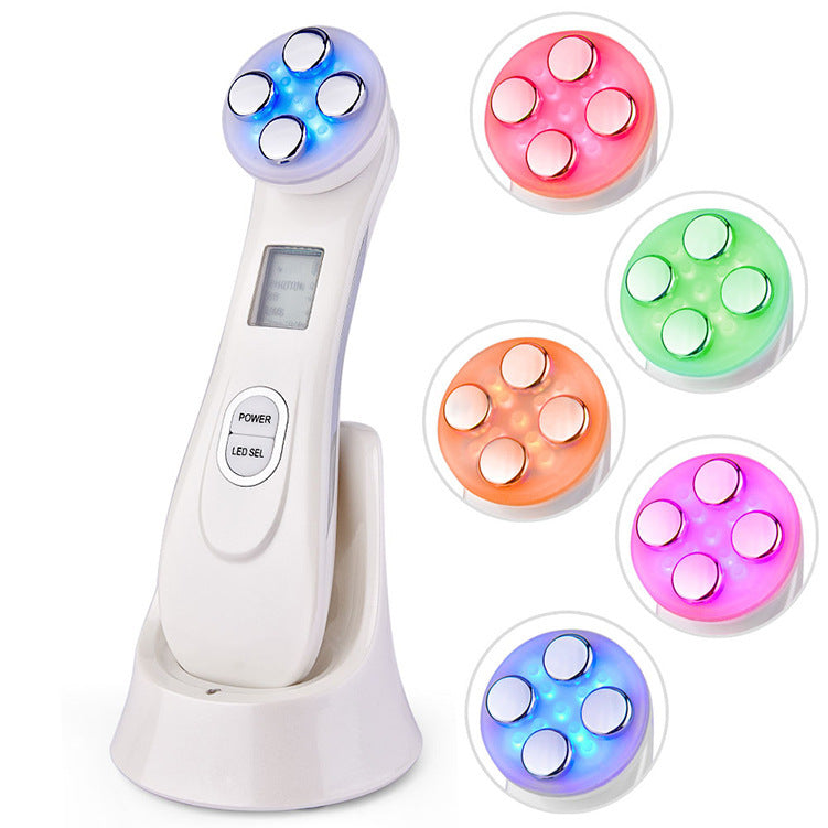 جهاز تجديد شباب الوجه LuxuryGlow EMS RF - أداة لشد البشرة ومكافحة الشيخوخة