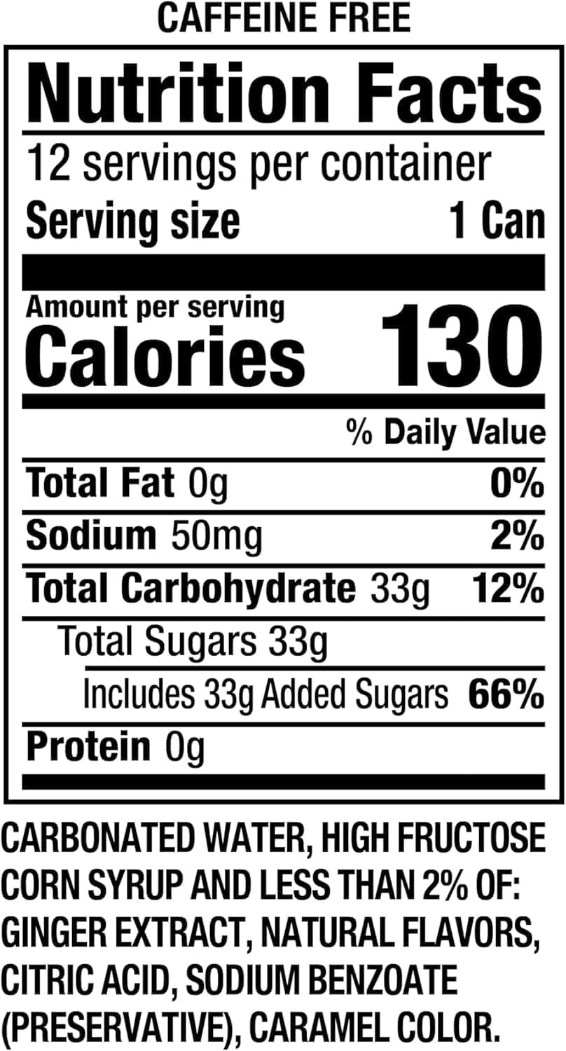 Canada Dry Ginger Ale – Classic Sparkling Soda with Refreshing Ginger Taste 355ml (Pack of 3, Imported)