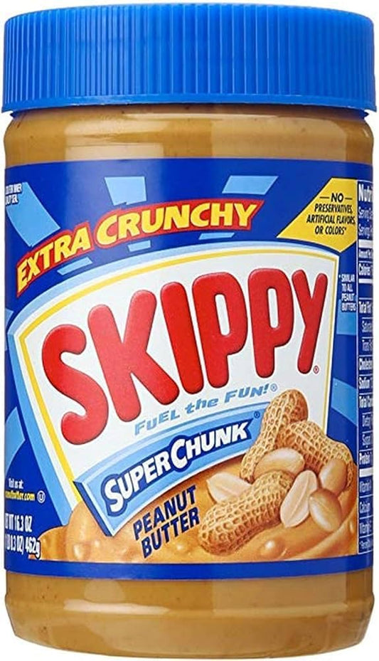 Skippy’s Extra Crunchy Peanut Butter – Protein-Rich, Crunchy & Delicious, 462g (USA)